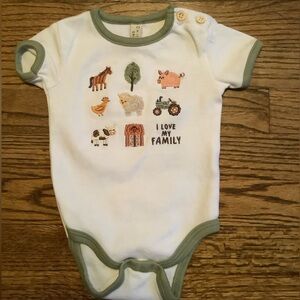 Chickpea Organic One Piece Country Farm Animals